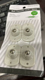 Furniture Moving Wheel [4 Pcs] | Stainless Steel Mini Swivel Wheels With 360 Degree Rotation For Bins Storage Box
