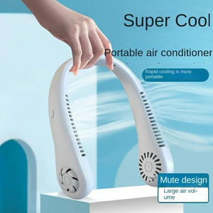 Neck Fan Portable Bladeless | Portable Rechargeable Fan Bladeless Neck Fan (random Color)