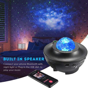 (nw000396) Colorful Starry Sky Galaxy Projector Nightlight Child Bluetooth Usb Music Player Star Night Light Romantic Projection Lamp Gifts