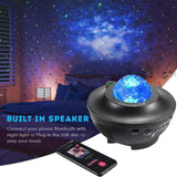(nw000396) Colorful Starry Sky Galaxy Projector Nightlight Child Bluetooth Usb Music Player Star Night Light Romantic Projection Lamp Gifts