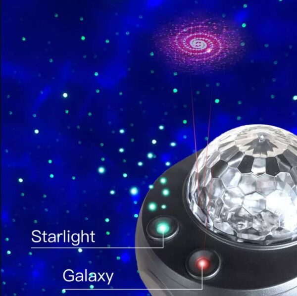 (nw000396) Colorful Starry Sky Galaxy Projector Nightlight Child Bluetooth Usb Music Player Star Night Light Romantic Projection Lamp Gifts