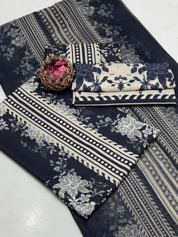 Swiss Monar Lawn fabric suit